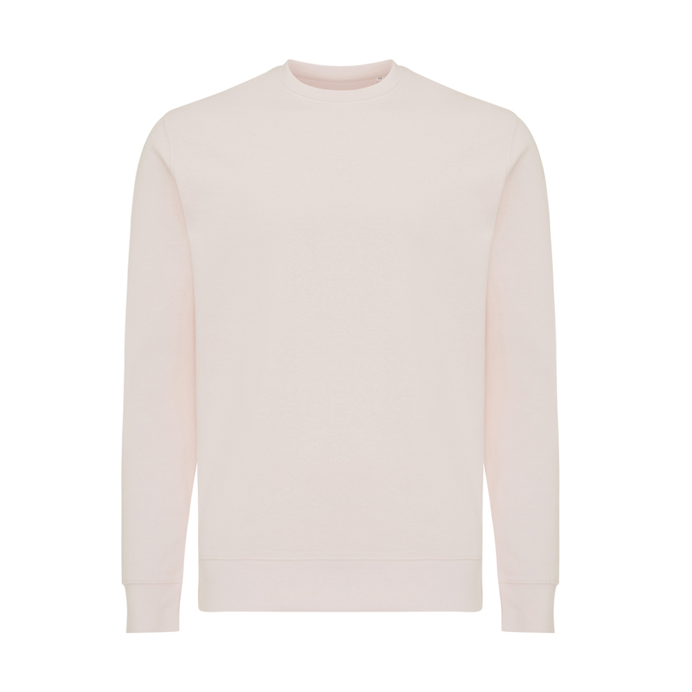 IQONIQ Etosha lichtgewicht gerecycled katoen sweater - kopen of bedrukken - cloud pink (± PMS 11-1408 TCX)