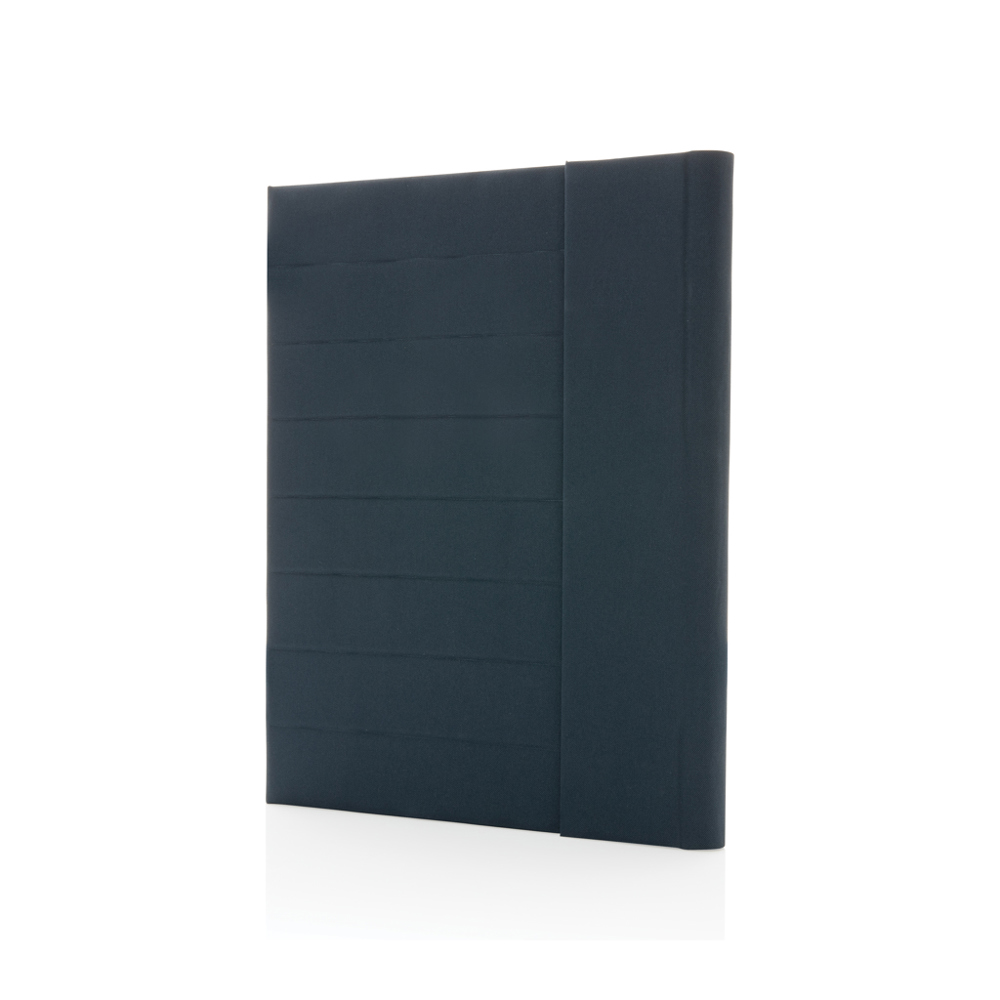 Impact Aware™ A4 portfolio met magnetische sluiting - met logo of onbedrukt bestellen - donkerblauw (± PMS 539)