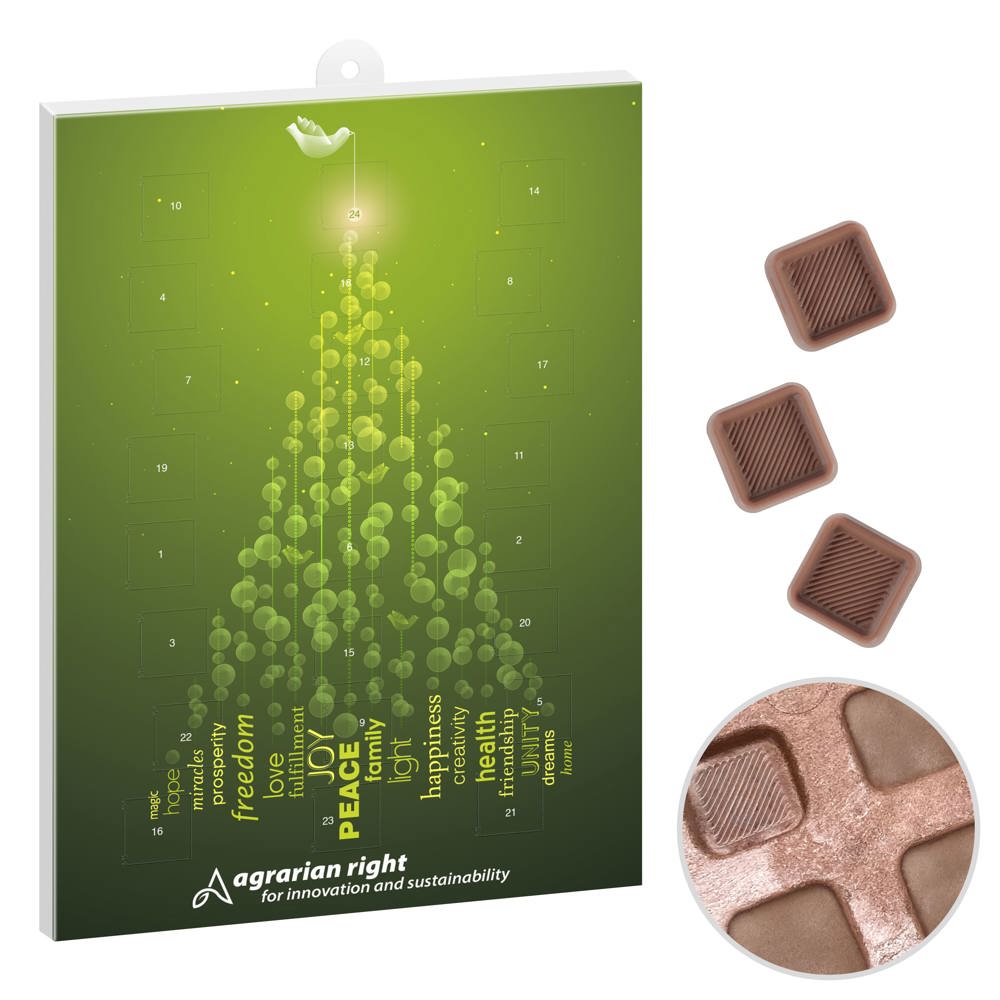 Papieren A4 Adventskalender - met logo of onbedrukt bestellen