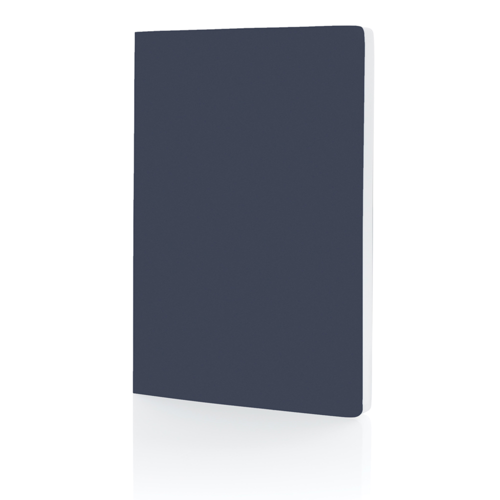 Impact softcover steenpapier notitieboek A5 - kopen of bedrukken - donkerblauw (± PMS 539)
