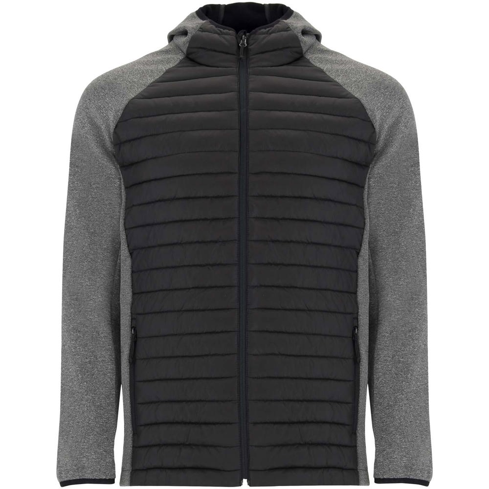 Minsk unisex hybrid geïsoleerd jack - bedrukt of onbedrukt verkrijgbaar - Zwart, Lood