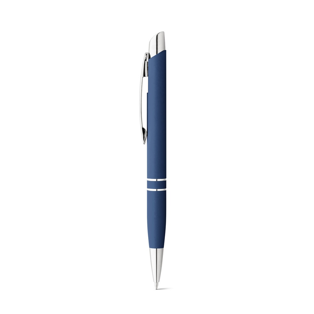 MARIETA SOFT. Aluminium balpen met clip - voor bedrijven en relatiegeschenken - Blauw