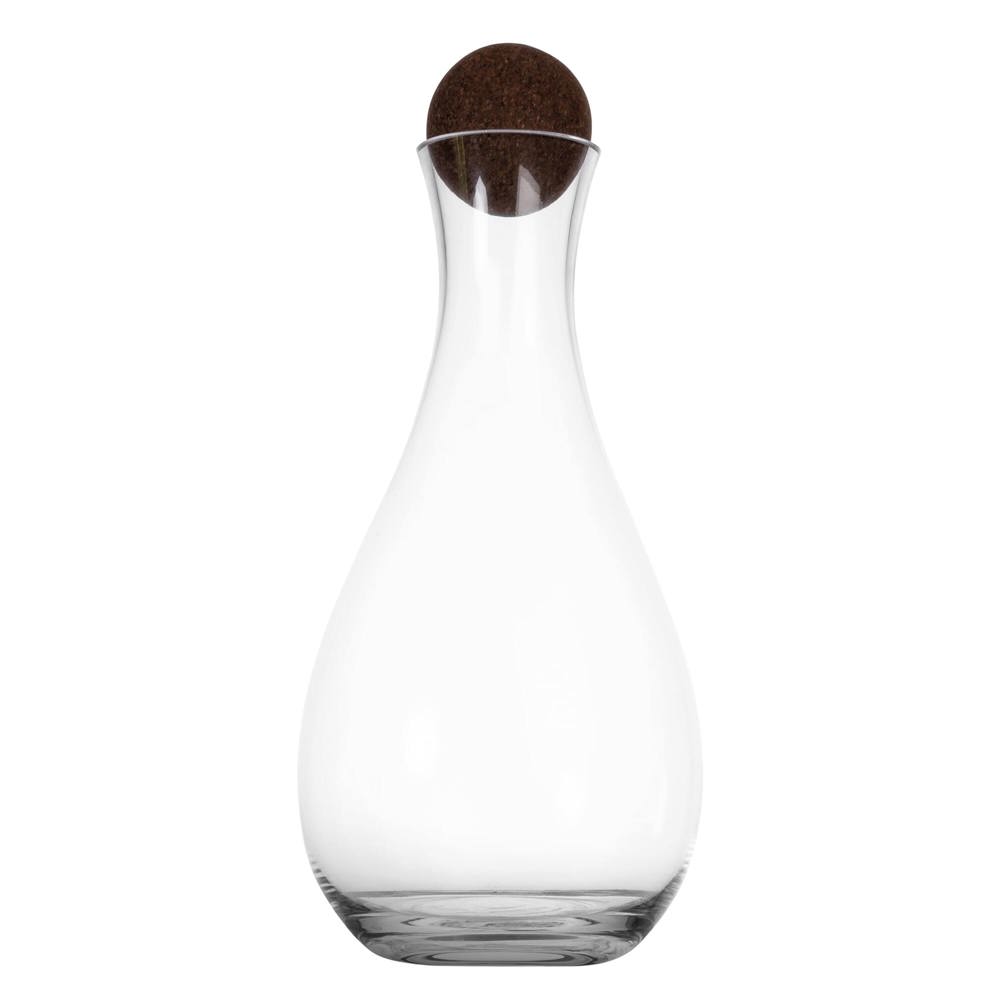 Sagaform Nature wijnkaraf met kurkstopper 2 liter - met logo of onbedrukt bestellen