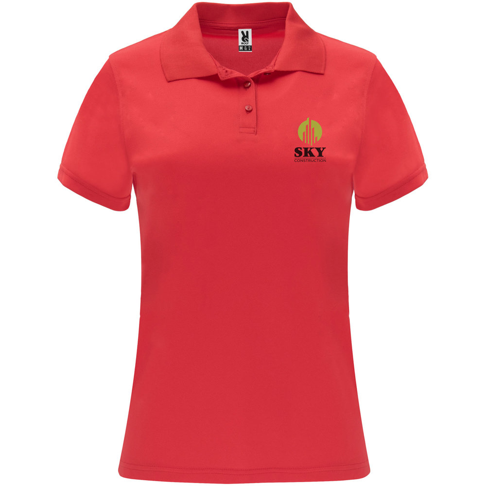 Monzha 150 g/m² sportpolo met korte mouwen voor dames