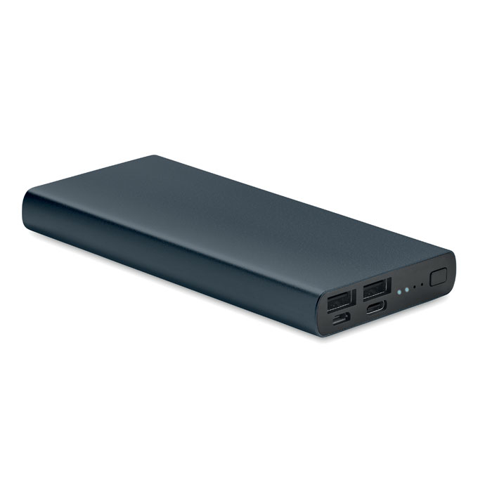 POWERFLAT 10C - 10000 mAh powerbank - voor bedrijven en relatiegeschenken - Marineblauw