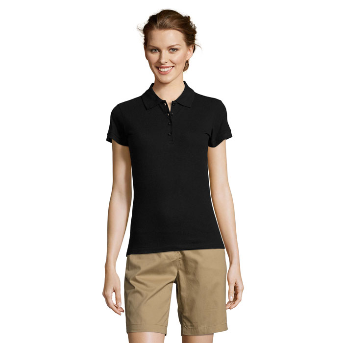 PEOPLE - PEOPLE dames polo 210g - voor bedrijven en relatiegeschenken