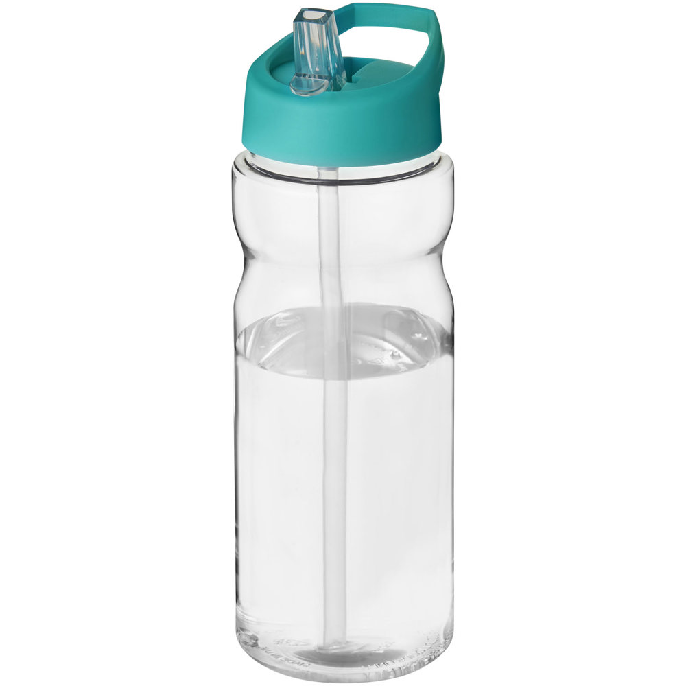 H2O Active® Base Tritan™ 650 mlsportfles met tuitdeksel - kopen of bedrukken - Transparant helder, Aquablauw