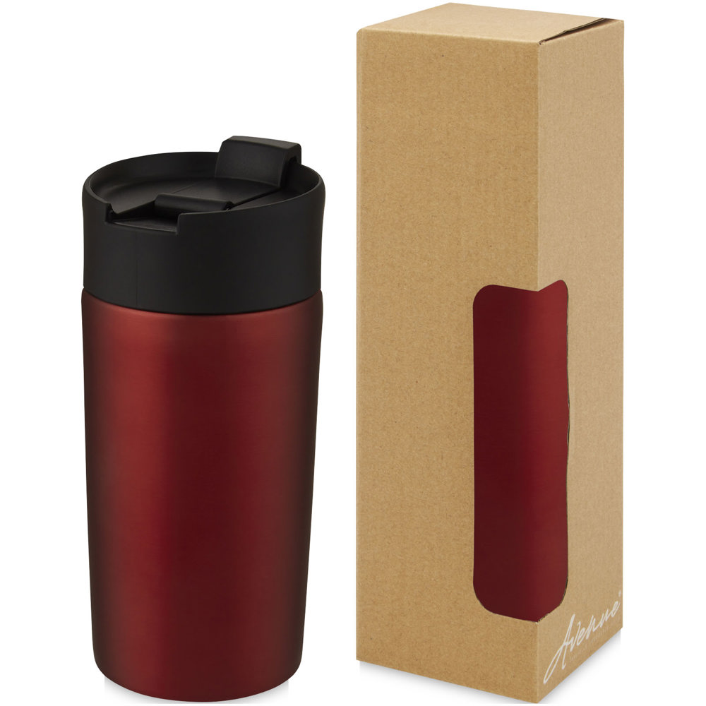 Jetta 330 ml koperen vacuüm geïsoleerde beker - kopen of bedrukken - rood