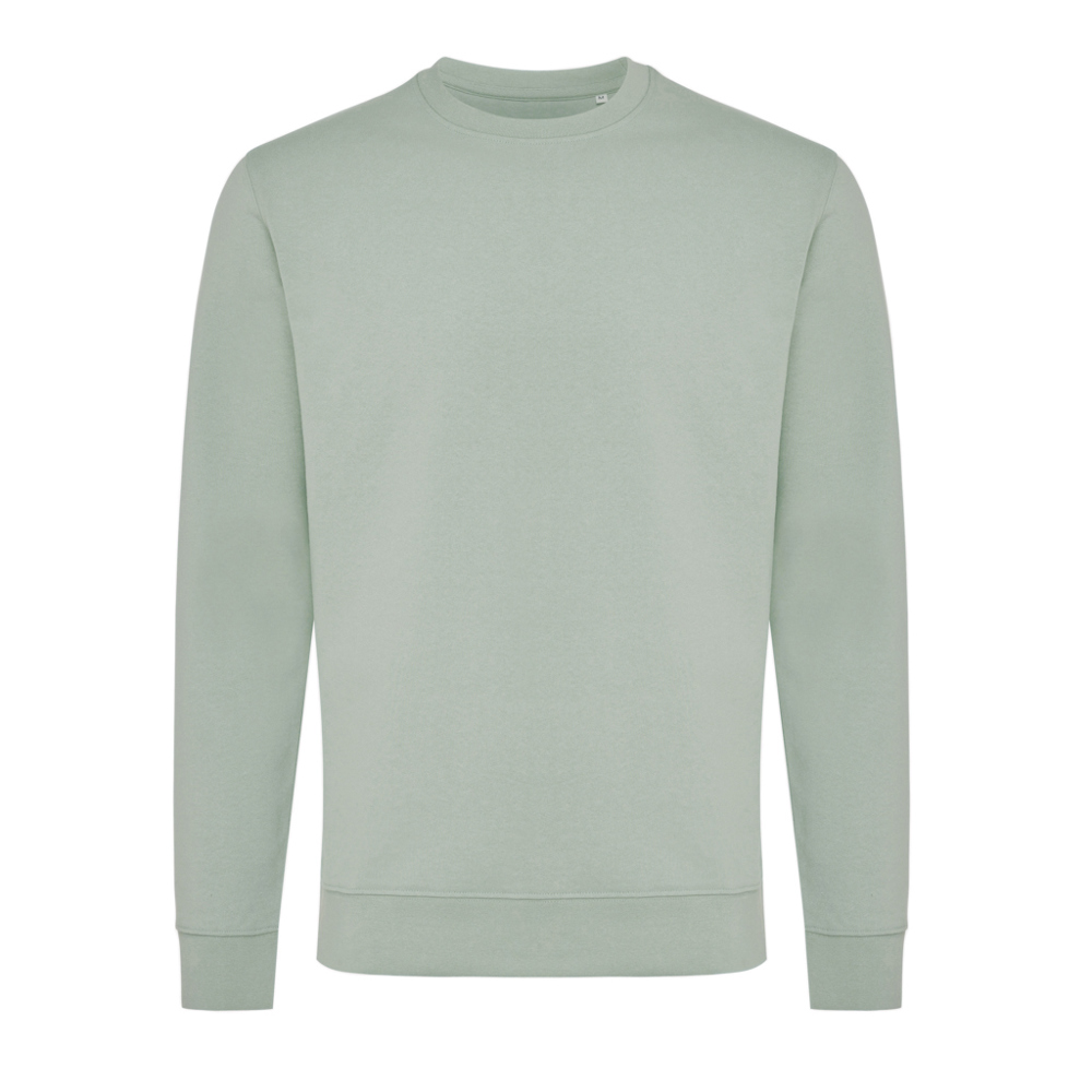 IQONIQ Zion gerecycled katoen sweater - voor bedrijven en relatiegeschenken - iceberg green (± PMS 15-5205 TCX)
