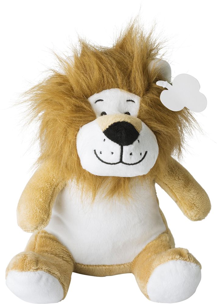 Pluche knuffelleeuw Serenity - met logo of onbedrukt bestellen - Beige