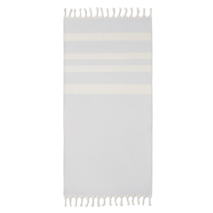 AGOURA - Hammam handdoek 140 gr/m² - met logo of onbedrukt bestellen - grijs