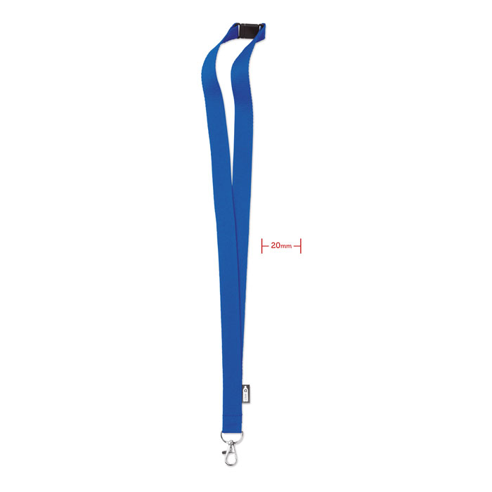 LANY RPET - RPET Lanyard - kopen of bedrukken - Royal Blauw