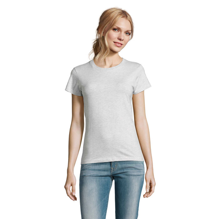 IMPERIAL WOMEN - IMPERIAL DAMES T-Shirt 190g - voor bedrijven en relatiegeschenken - asgrijs