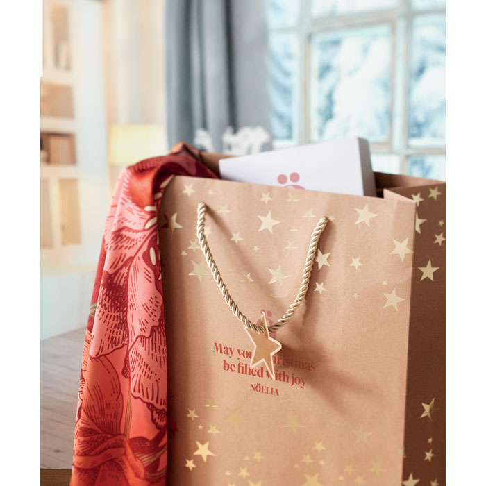 SPARKLE - Kraftpapieren geschenkzak