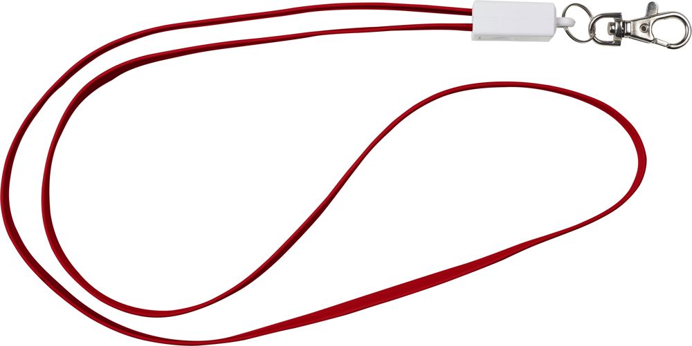 TPE 2-in-1 keycord Marguerite - bedrukt of onbedrukt verkrijgbaar - Rood