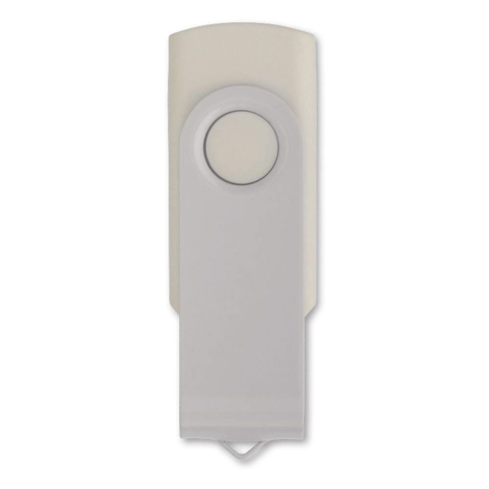 USB stick 2.0 Twister 8GB - voor bedrijven en relatiegeschenken - Wit