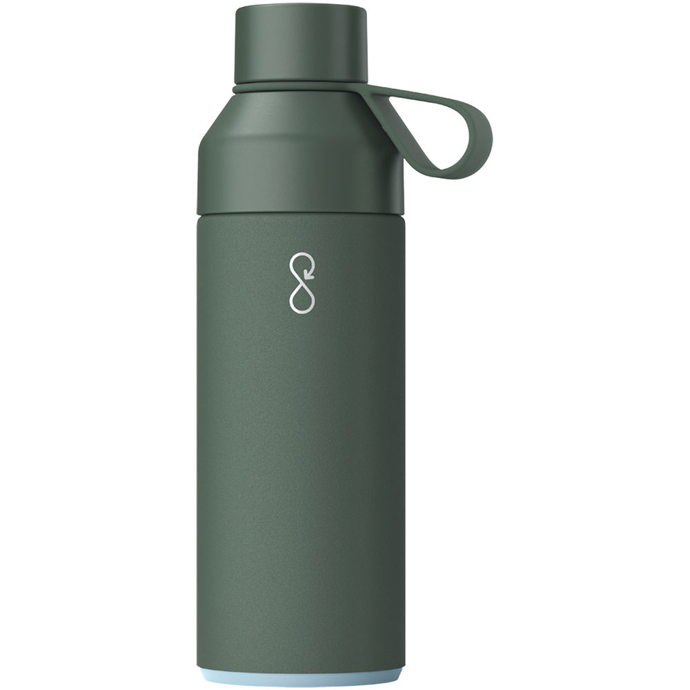 Ocean Bottle vacuümgeïsoleerde waterfles van 500 ml - bedrukt of onbedrukt verkrijgbaar - Bosgroen