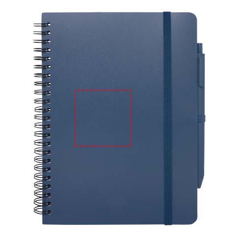 Thalaasa A5 ocean-bound hardcover notitieboek met balpen (zwarte inkt)