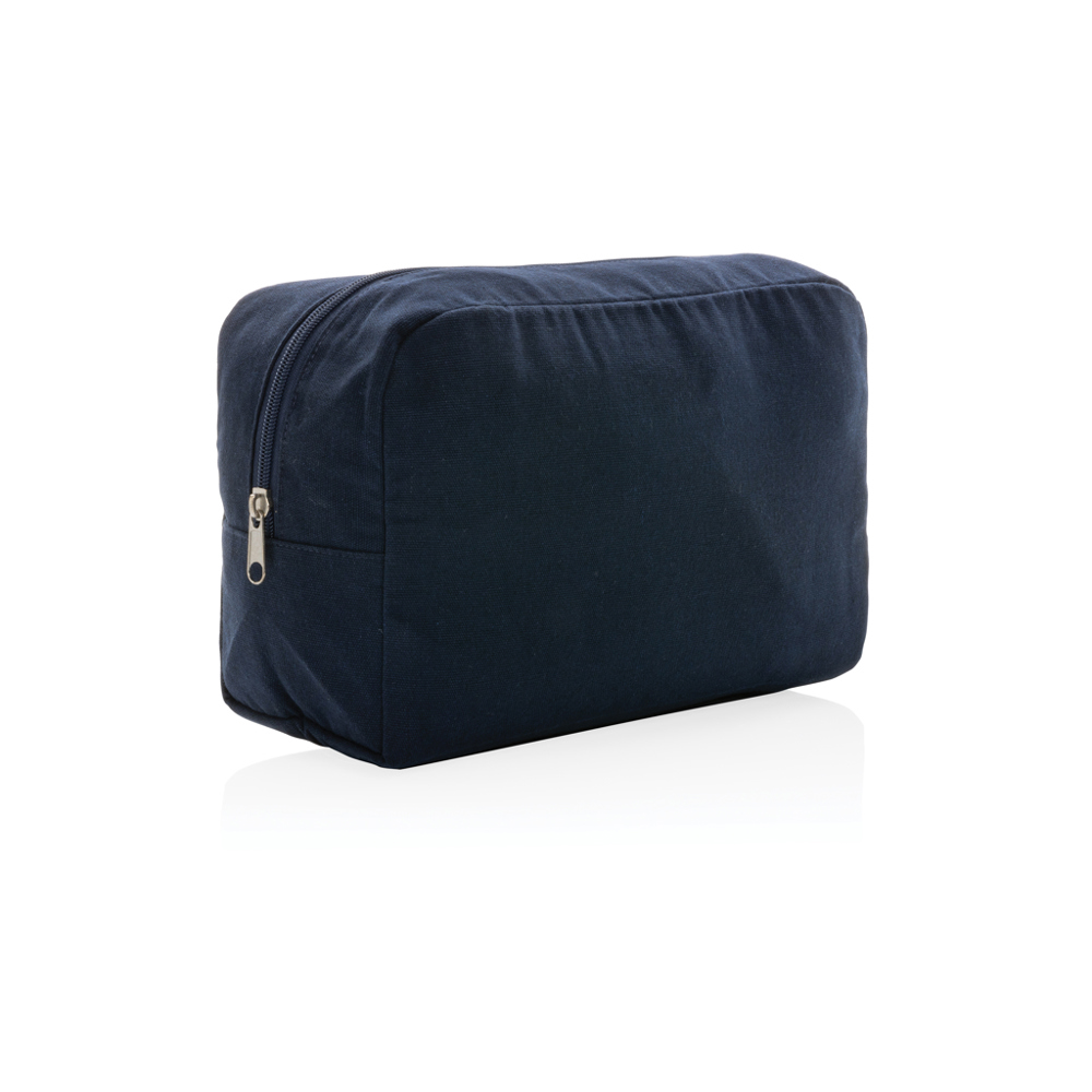 Impact Aware™ 285 gsm rcanvas toilettas ongeverfd - voor bedrijven en relatiegeschenken - donkerblauw (± PMS 539)
