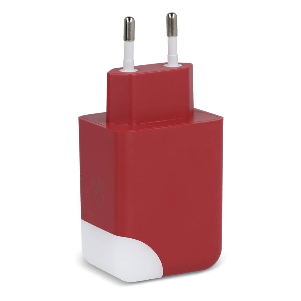 Xoopar Ice-G 65W GaN stroomadapter - voor bedrijven en relatiegeschenken - rood