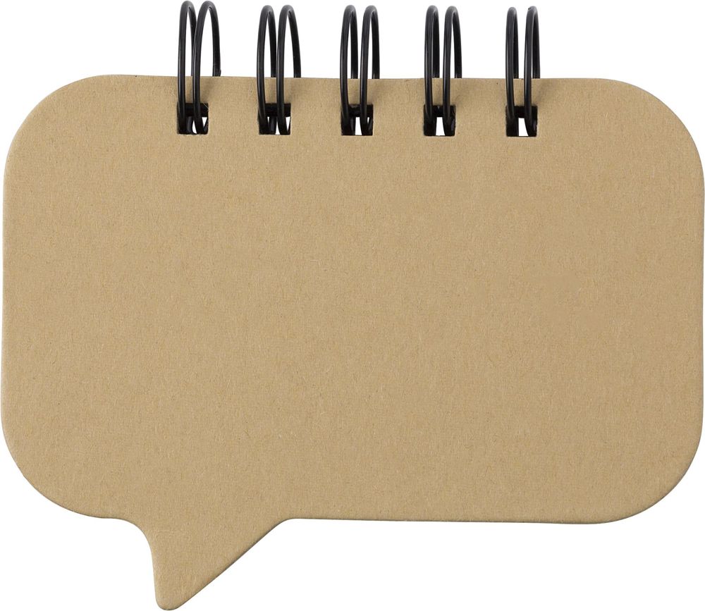 Papieren memo blaadjes Reya - met logo of onbedrukt bestellen - Bruin