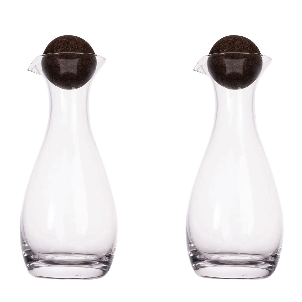 Sagaform Nature karaf olie/azijn met kurkstoppers 2 st. 300ml