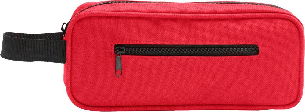Polyester pennenetui Iago - voor bedrijven en relatiegeschenken - rood