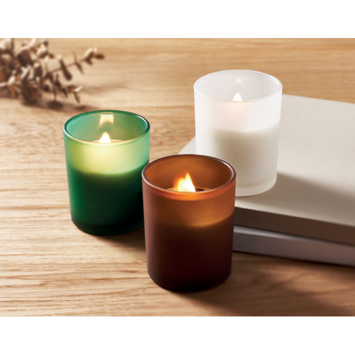 KIVAS WOOD - Plantaardige waskaars 80gr - kopen of bedrukken