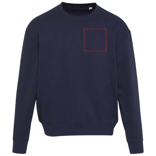 Boris 280 g/m2 unisex OCS organische oversized trui met ronde hals