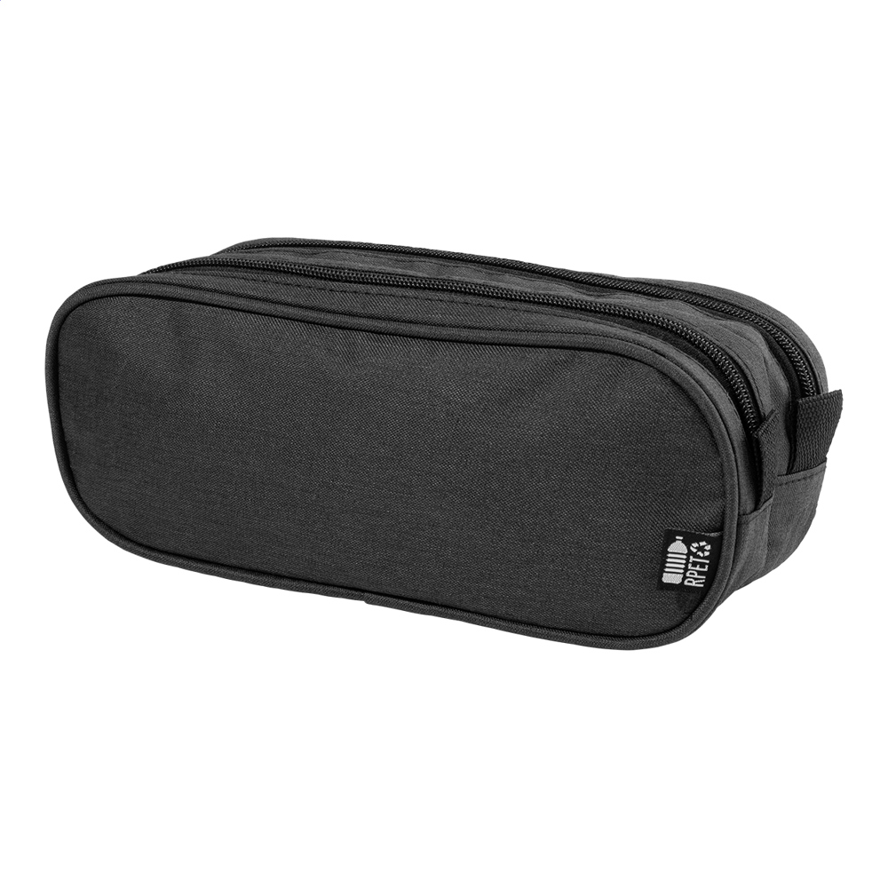 Dubsten - RPET pen case - bedrukt of onbedrukt verkrijgbaar - Zwart