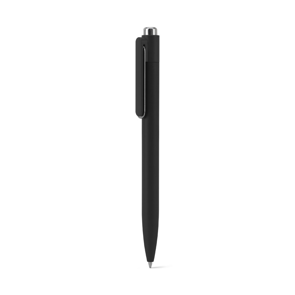 KYLIE. Aluminium balpen (94% gerecycled) met innovatieve clip - met logo of onbedrukt bestellen - Zwart