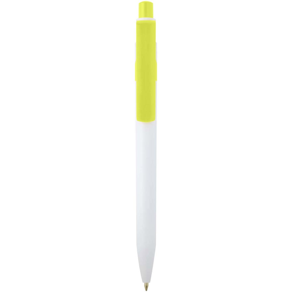 Unica balpen van gerecycled plastic (blauwe inkt) - voor bedrijven en relatiegeschenken - limegroen