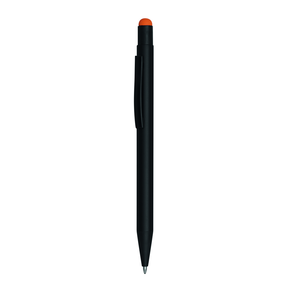 BLACK BEAUTY - Aluminium balpen - met logo of onbedrukt bestellen - Oranje, Zwart
