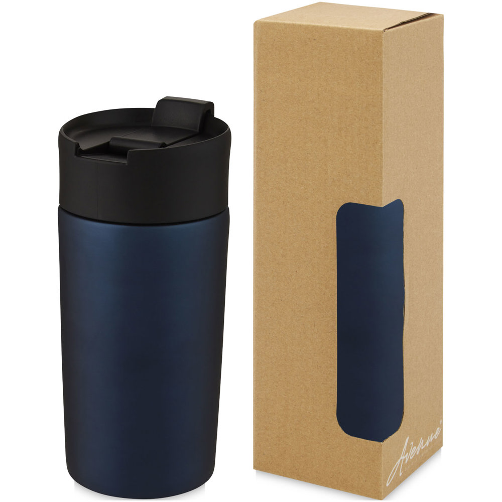 Jetta 330 ml koperen vacuüm geïsoleerde beker - kopen of bedrukken - blauw