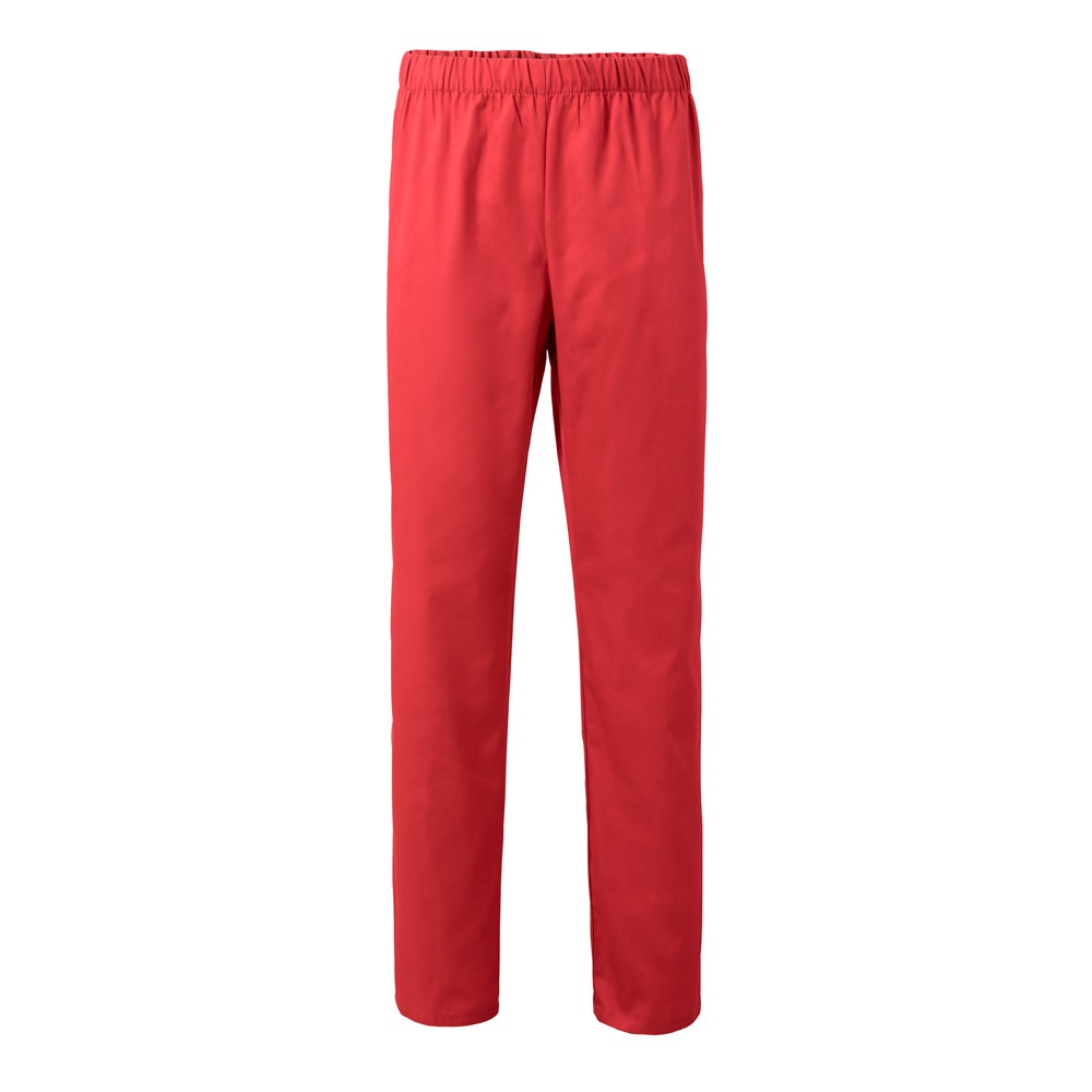 VL APHRODITE. Twill broek (190g/m²), van katoen (35%) en polyester (65%) - voor bedrijven en relatiegeschenken - Rood