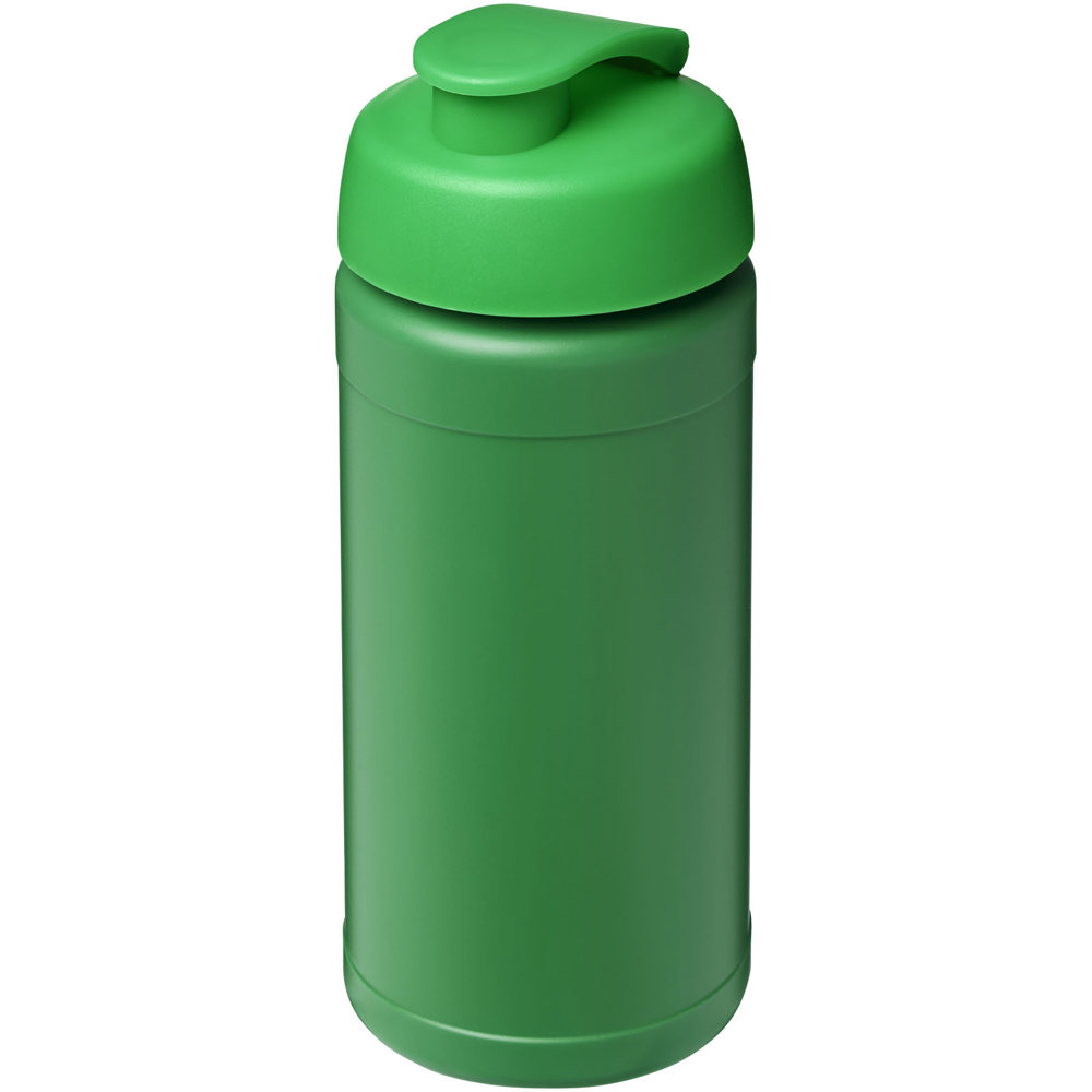 Baseline 500 ml gerecyclede drinkfles met klapdeksel - voor bedrijven en relatiegeschenken - Groen, Groen