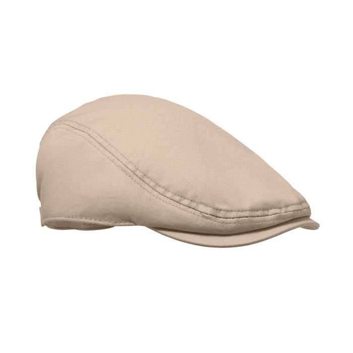 FLAT PEAK - Newsboy platte pet 235g/m² - bedrukt of onbedrukt verkrijgbaar - Beige
