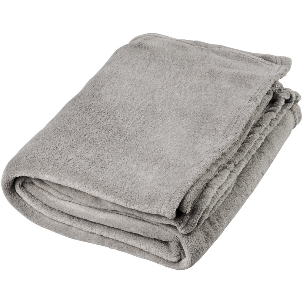 Bay extra zachte fleece deken - voor bedrijven en relatiegeschenken - grijs