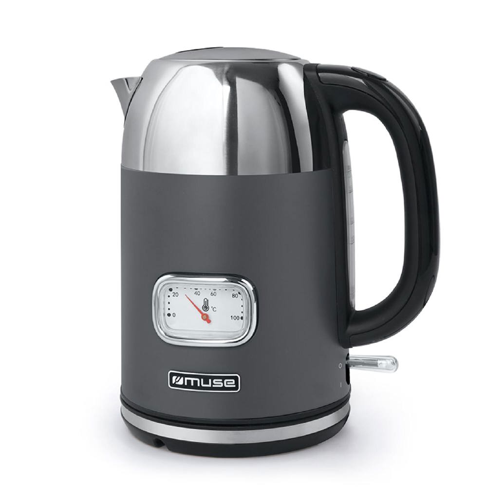Muse waterkoker 1,7 Liter - kopen of bedrukken - Donker Grijs