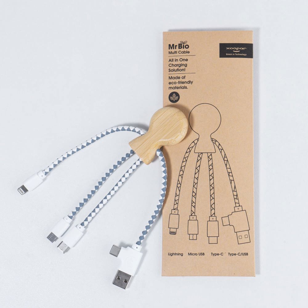 Xoopar Mr. Bio Bamboo Charging Cable