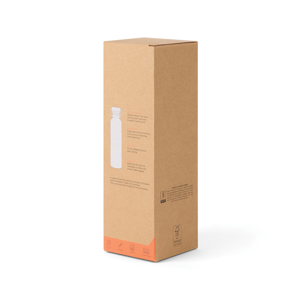 Nordic Drift Trail Ultra Light Titanium 600ml Water fles