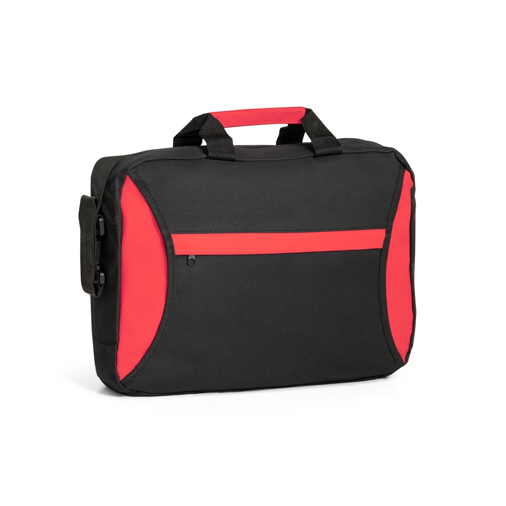 SEOUL. 600D polyester Multifunctioneletas - voor bedrijven en relatiegeschenken - rood