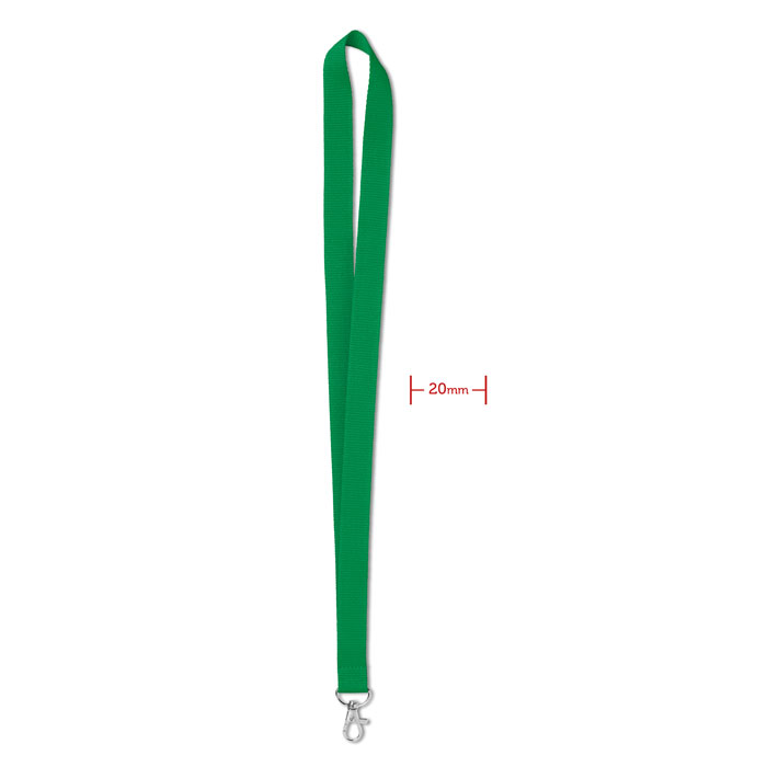 SIMPLE LANY - Lanyard 20 mm - voor bedrijven en relatiegeschenken - groen