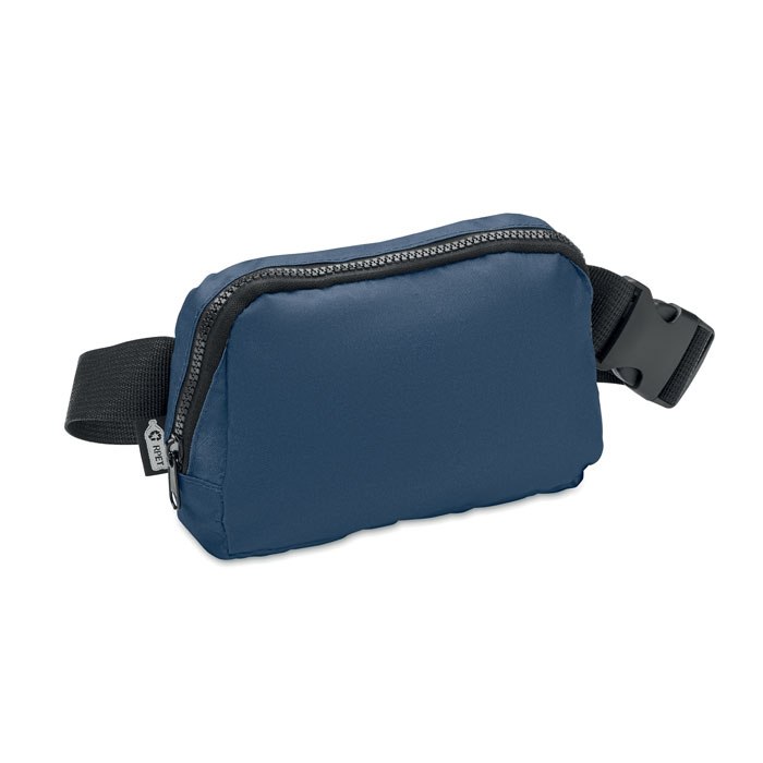 TOSHI - 300D RPET polyester heuptas - met logo of onbedrukt bestellen - blauw