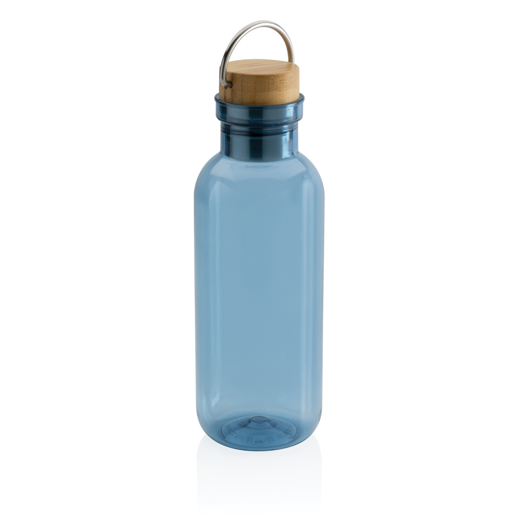 RCS recycled PET fles met bamboe deksel en handvat