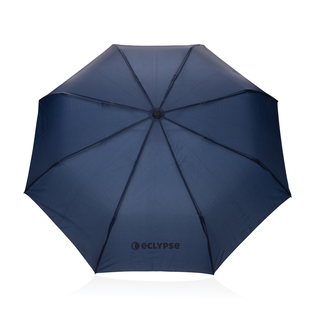 Kaycey 21" AWARE™ RPET Acaciahouten mini auto open paraplu