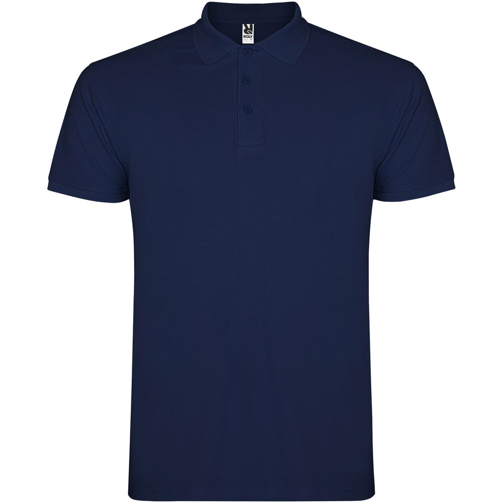 Star herenpolo met korte mouwen - voor bedrijven en relatiegeschenken - Marineblauw