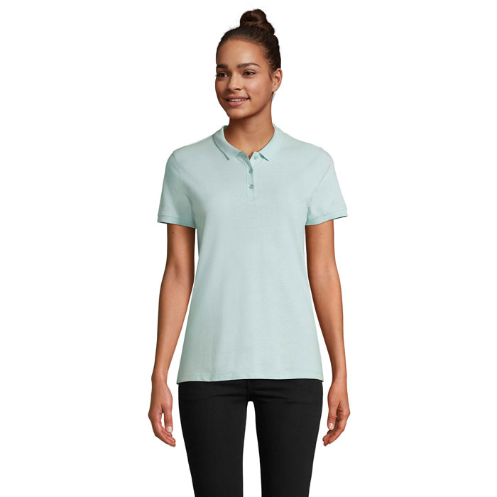 PLANET WOMEN - PLANET DAMES Polo 170g - met logo of onbedrukt bestellen - Arctic Blue