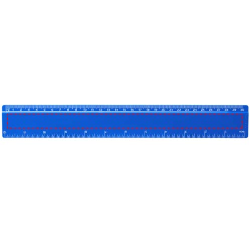 Refari liniaal van 30 cm van gerecycled plastic