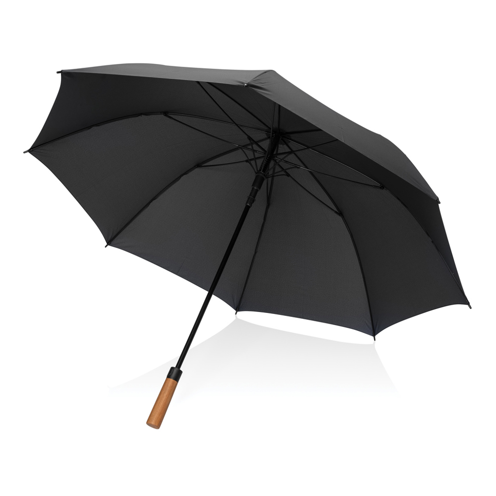 Tony Aware™ RPET 30 inch acacia auto open paraplu - kopen of bedrukken - zwart (± PMS Black)